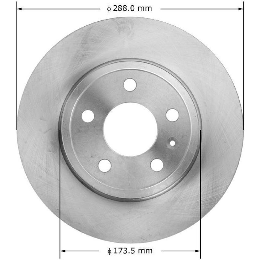 BENDIX DRUM & ROTORS PRT6038 BENDIX Disc Brake Rotor