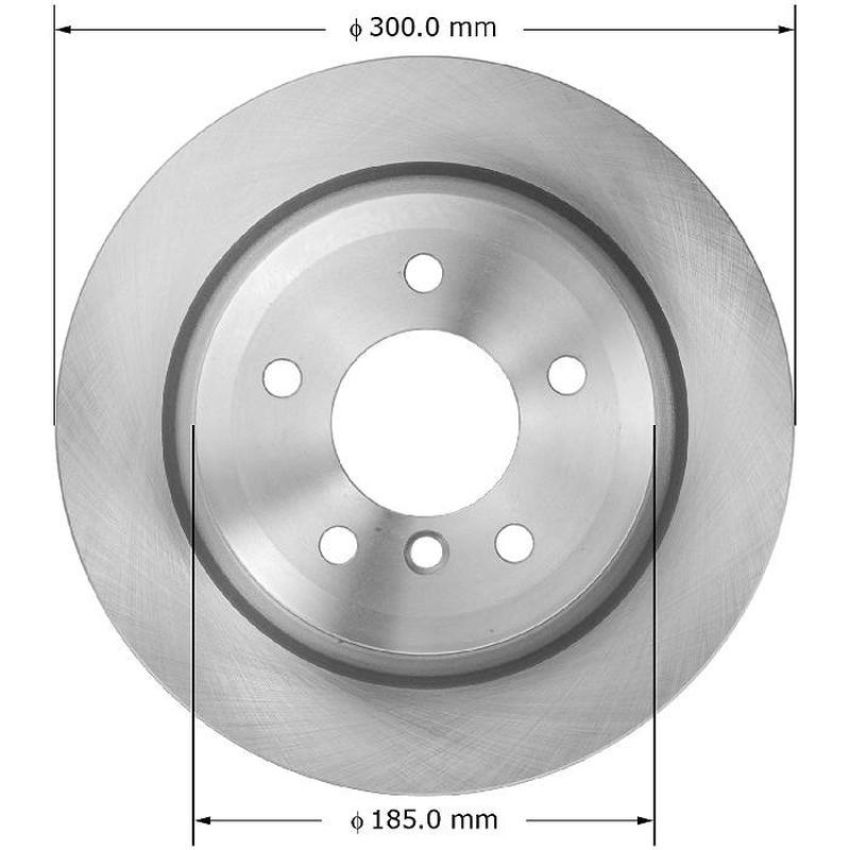 BENDIX DRUM & ROTORS PRT6043 BENDIX Disc Brake Rotor