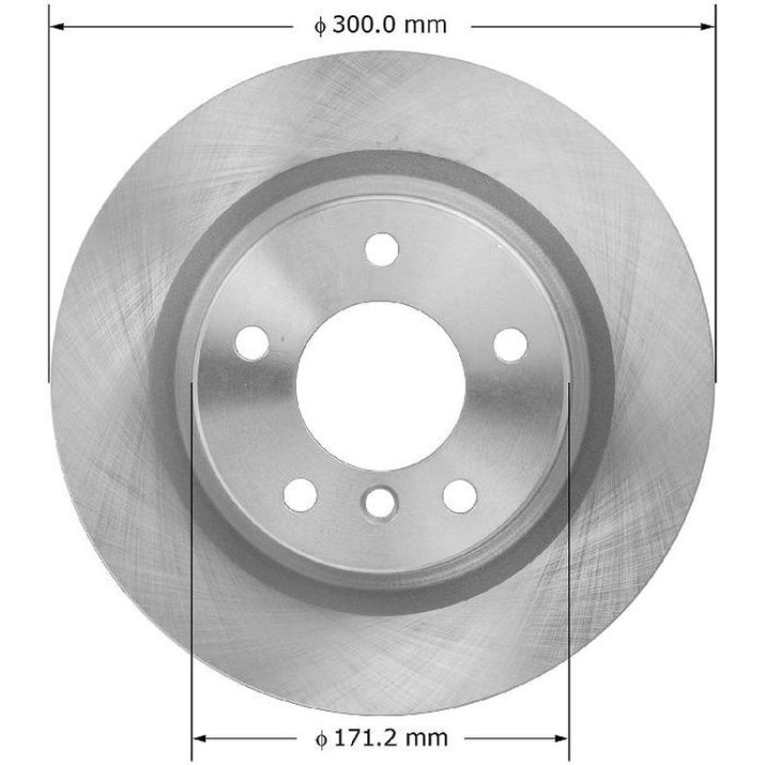 BENDIX DRUM & ROTORS PRT6046 BENDIX Disc Brake Rotor