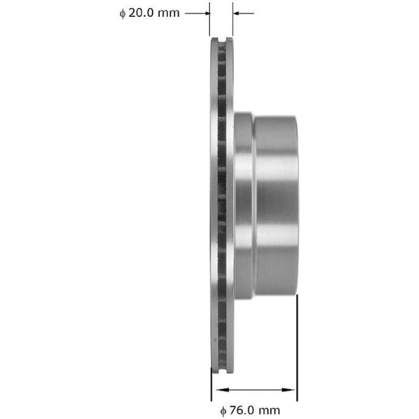 BENDIX DRUM & ROTORS PRT6046 BENDIX Disc Brake Rotor