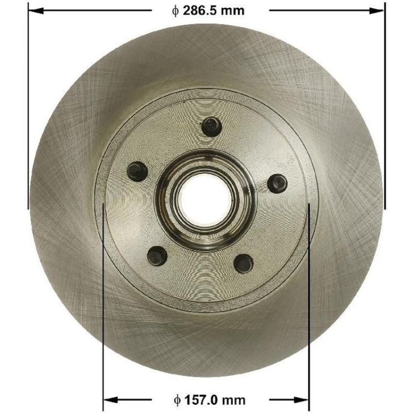 BENDIX DRUM & ROTORS PRT6051 BENDIX Disc Brake Rotor and Hub Assembly