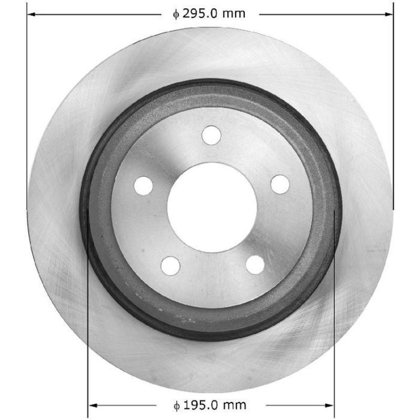BENDIX DRUM & ROTORS PRT6052 BENDIX Disc Brake Rotor