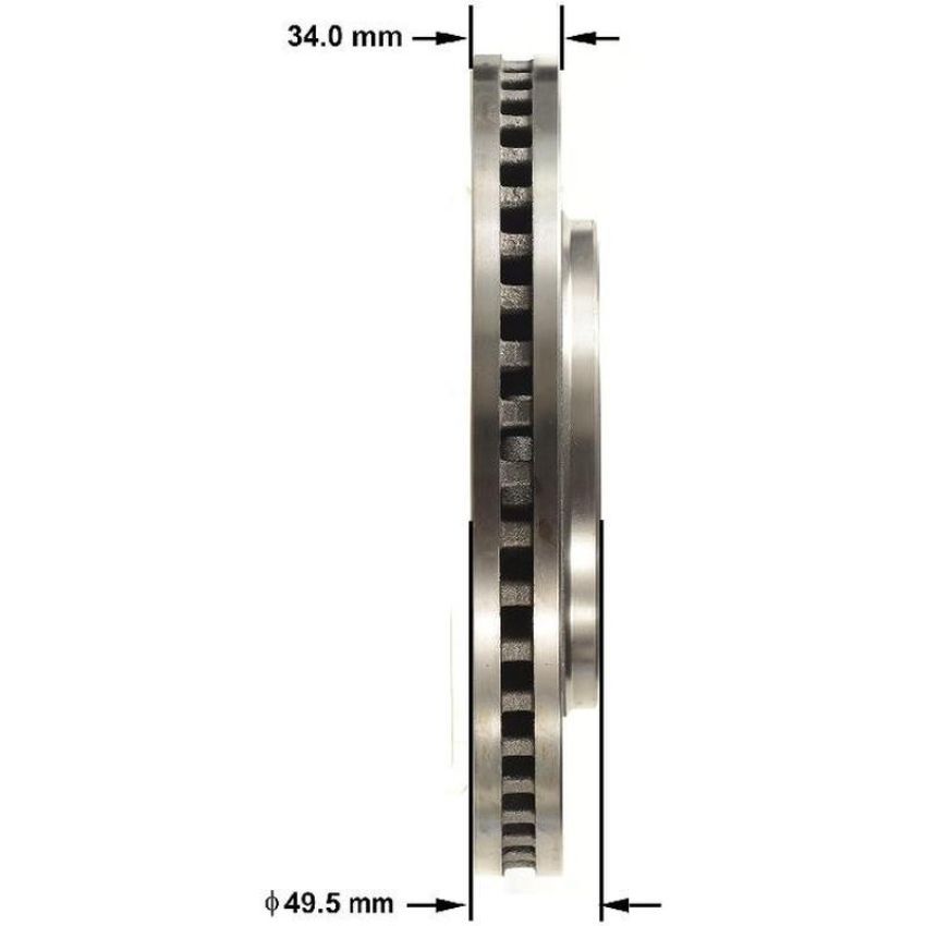 BENDIX DRUM & ROTORS PRT6053 BENDIX Disc Brake Rotor