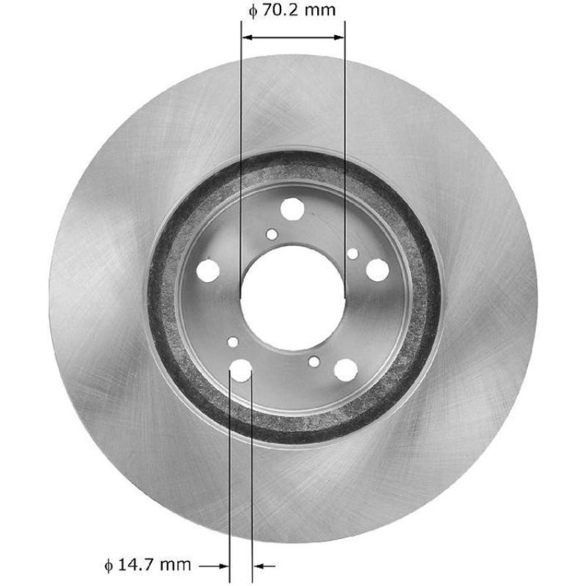 BENDIX DRUM & ROTORS PRT6054 BENDIX Disc Brake Rotor
