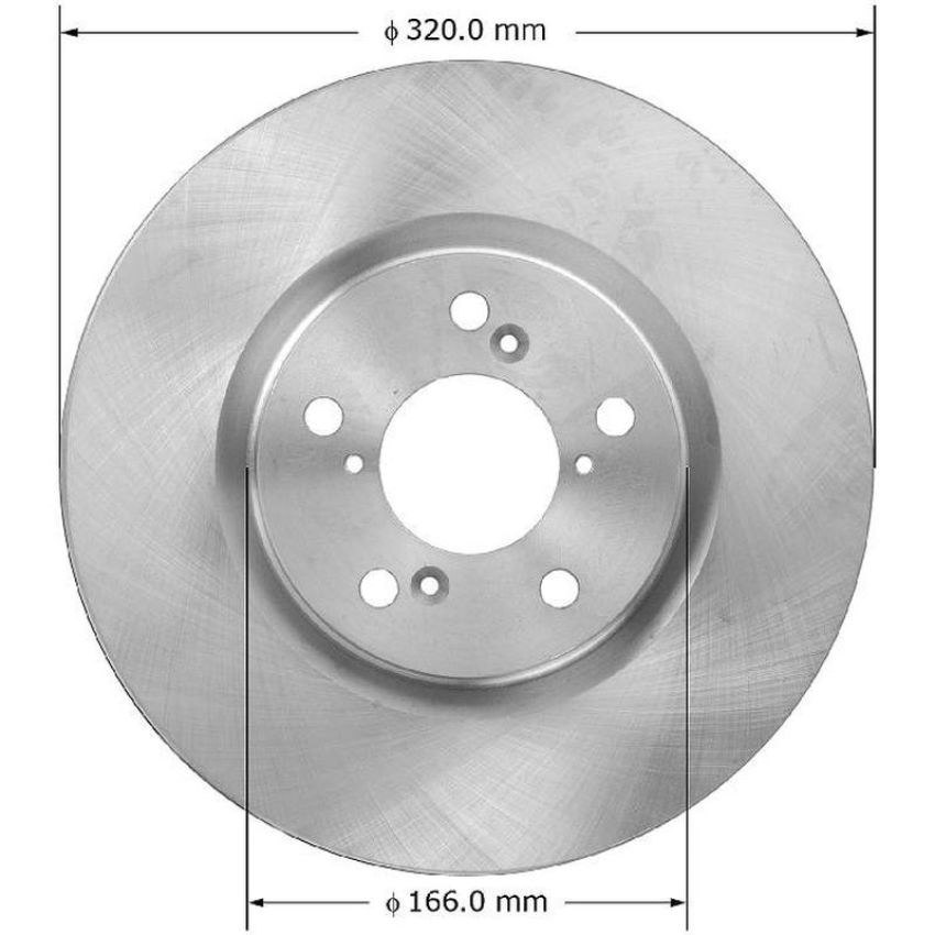 BENDIX DRUM & ROTORS PRT6054 BENDIX Disc Brake Rotor