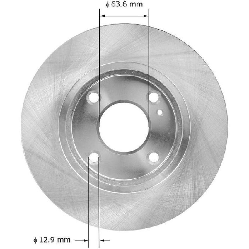 BENDIX DRUM & ROTORS PRT6061 BENDIX Disc Brake Rotor