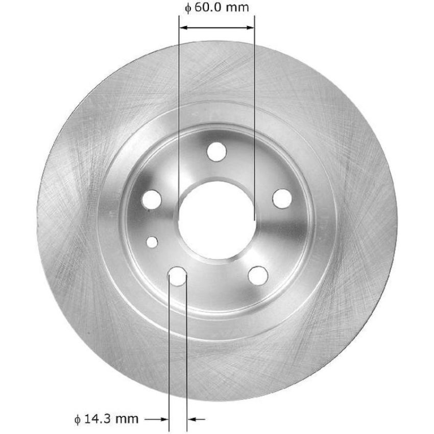 BENDIX DRUM & ROTORS PRT6062 BENDIX Disc Brake Rotor