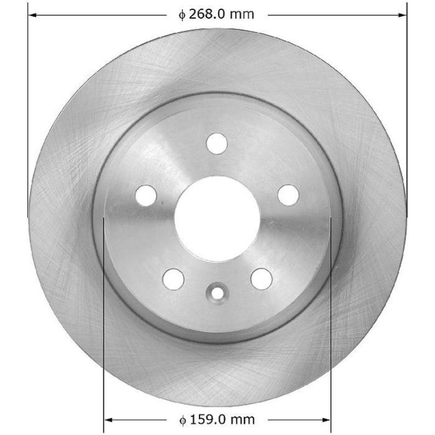 BENDIX DRUM & ROTORS PRT6062 BENDIX Disc Brake Rotor