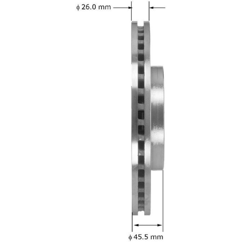 BENDIX DRUM & ROTORS PRT6063 BENDIX Disc Brake Rotor