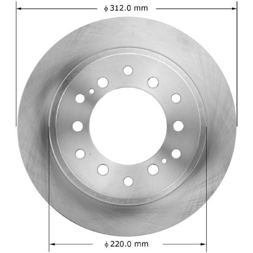 BENDIX DRUM & ROTORS PRT6067 BENDIX Disc Brake Rotor