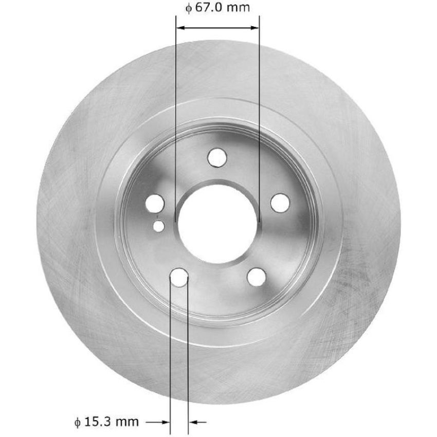 BENDIX DRUM & ROTORS PRT6070 BENDIX Disc Brake Rotor