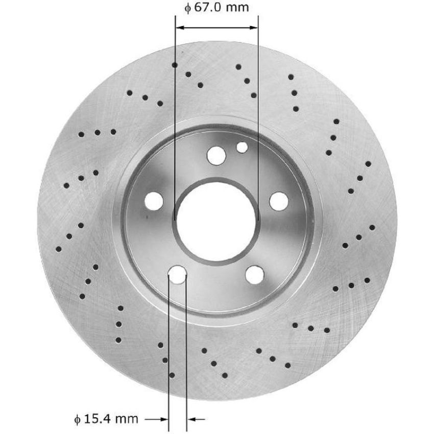 BENDIX DRUM & ROTORS PRT6071 BENDIX Disc Brake Rotor