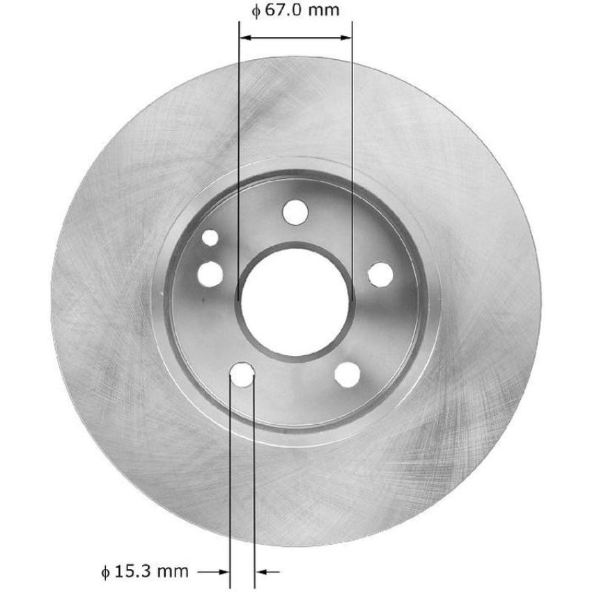 BENDIX DRUM & ROTORS PRT6072 BENDIX Disc Brake Rotor