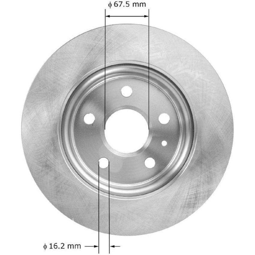BENDIX DRUM & ROTORS PRT6073 BENDIX Disc Brake Rotor
