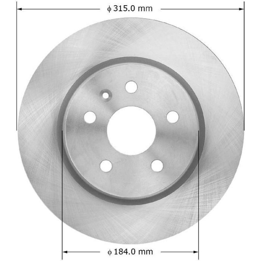 BENDIX DRUM & ROTORS PRT6073 BENDIX Disc Brake Rotor