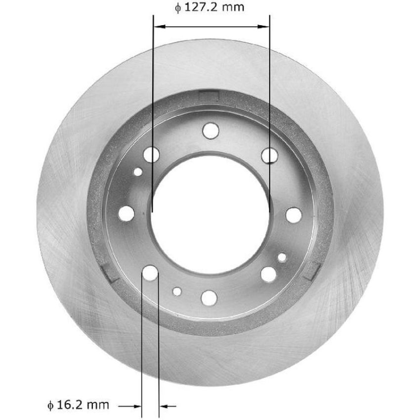 BENDIX DRUM & ROTORS PRT6074 BENDIX Disc Brake Rotor