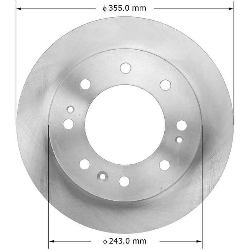 BENDIX DRUM & ROTORS PRT6074 BENDIX Disc Brake Rotor