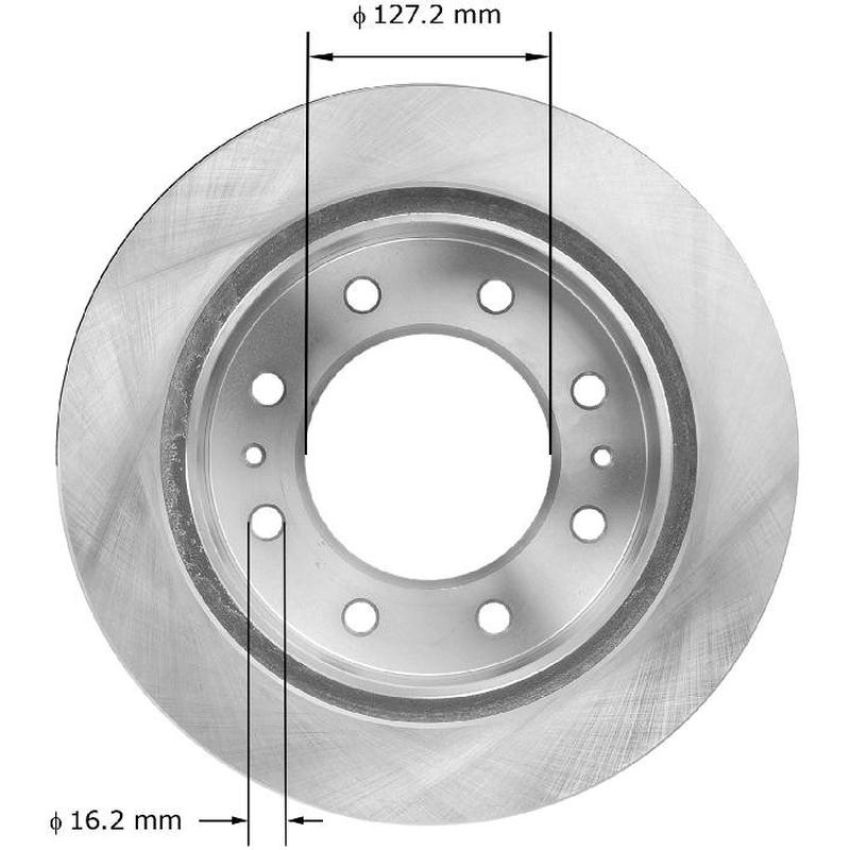BENDIX DRUM & ROTORS PRT6075 BENDIX Disc Brake Rotor