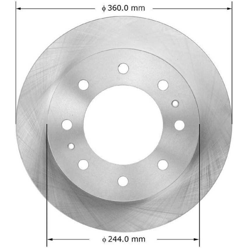 BENDIX DRUM & ROTORS PRT6075 BENDIX Disc Brake Rotor