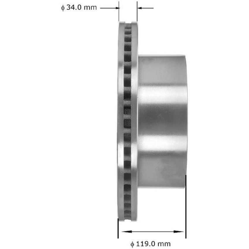 BENDIX DRUM & ROTORS PRT6075 BENDIX Disc Brake Rotor