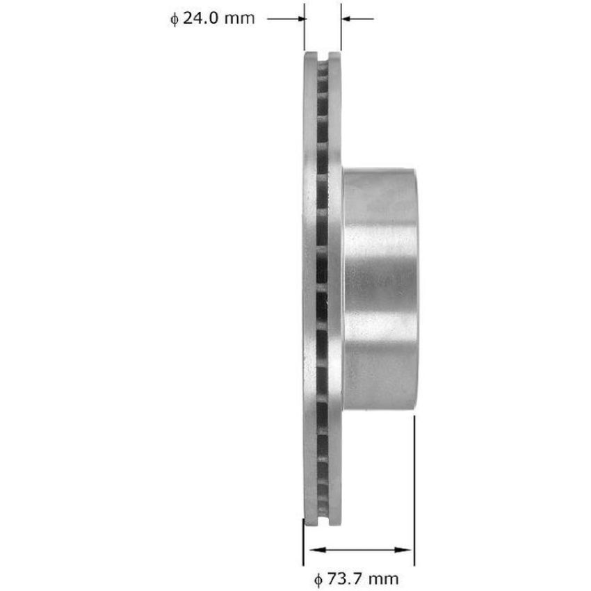 BENDIX DRUM & ROTORS PRT6077 BENDIX Disc Brake Rotor