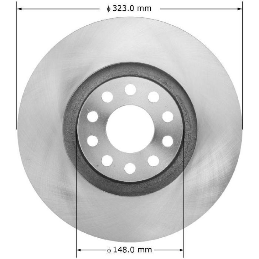 BENDIX DRUM & ROTORS PRT6081 BENDIX Disc Brake Rotor