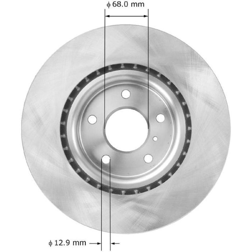 BENDIX DRUM & ROTORS PRT6085 BENDIX Disc Brake Rotor
