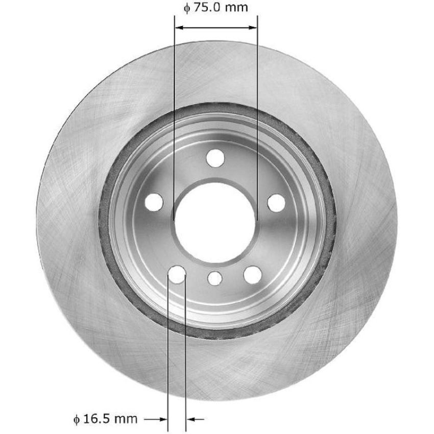 BENDIX DRUM & ROTORS PRT6091 BENDIX Disc Brake Rotor