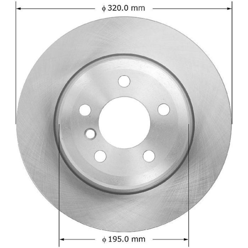 BENDIX DRUM & ROTORS PRT6091 BENDIX Disc Brake Rotor