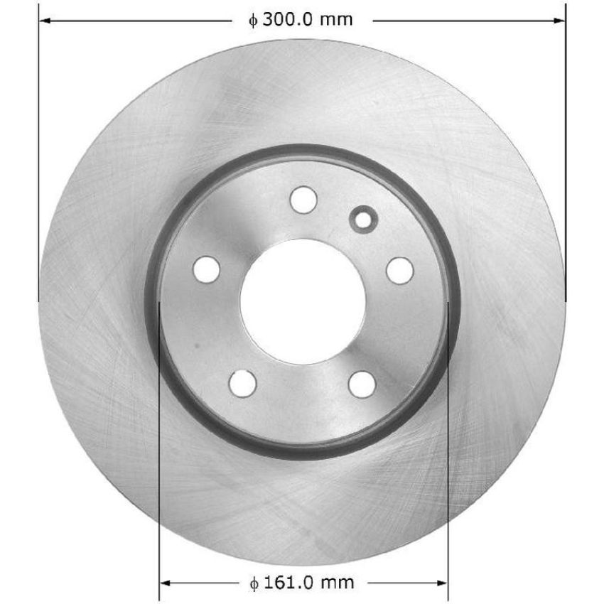 BENDIX DRUM & ROTORS PRT6093 BENDIX Disc Brake Rotor