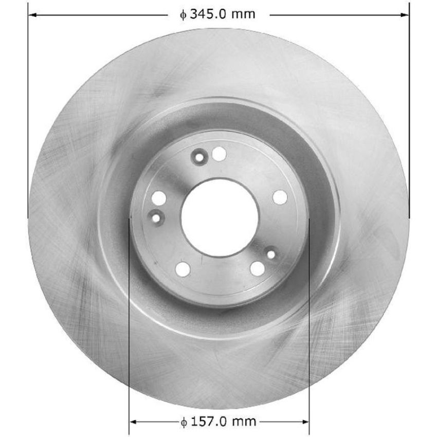 BENDIX DRUM & ROTORS PRT6095 BENDIX Disc Brake Rotor
