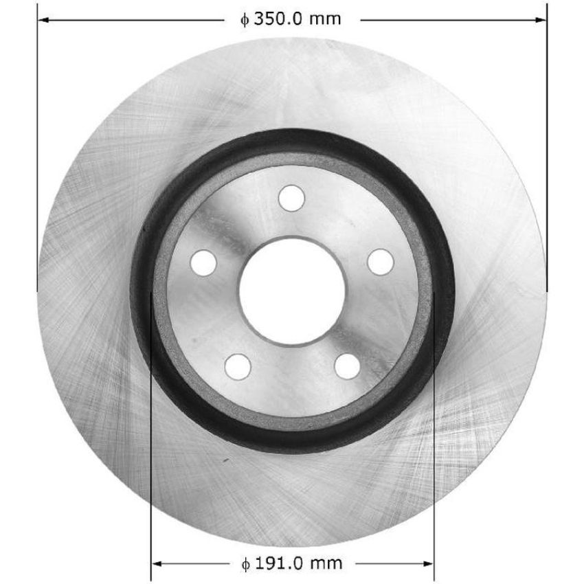 BENDIX DRUM & ROTORS PRT6100 BENDIX Disc Brake Rotor