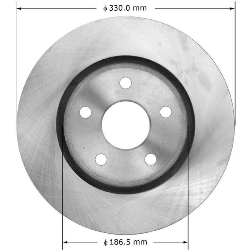 BENDIX DRUM & ROTORS PRT6102 BENDIX Disc Brake Rotor