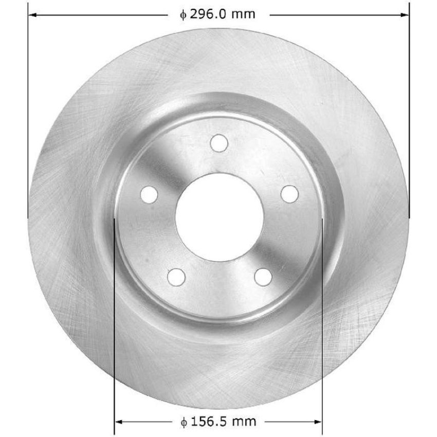 BENDIX DRUM & ROTORS PRT6105 BENDIX Disc Brake Rotor