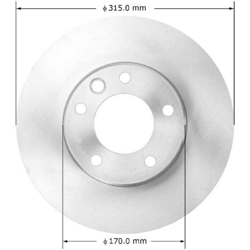 BENDIX DRUM & ROTORS PRT6115 BENDIX Disc Brake Rotor