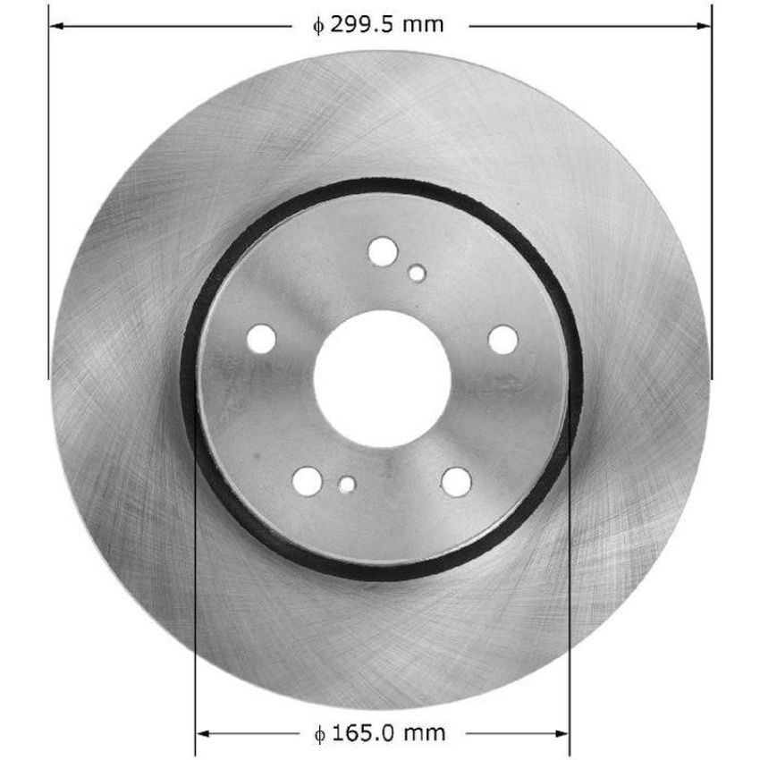 BENDIX DRUM & ROTORS PRT6119 BENDIX Disc Brake Rotor