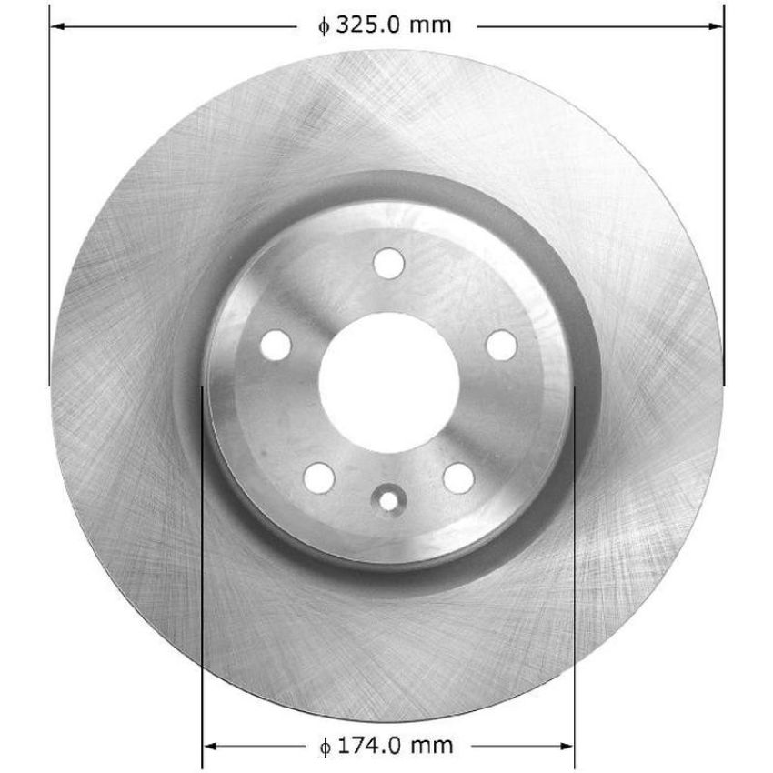 BENDIX DRUM & ROTORS PRT6124 BENDIX Disc Brake Rotor