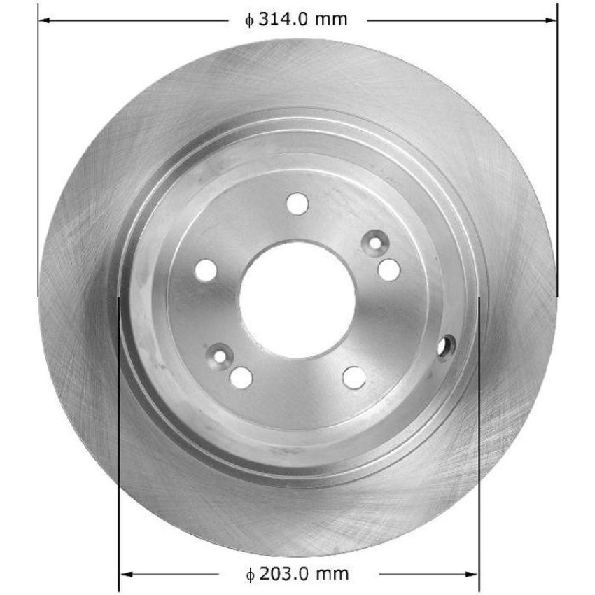 BENDIX DRUM & ROTORS PRT6126 BENDIX Disc Brake Rotor