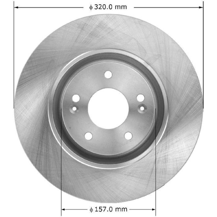 BENDIX DRUM & ROTORS PRT6127 BENDIX Disc Brake Rotor