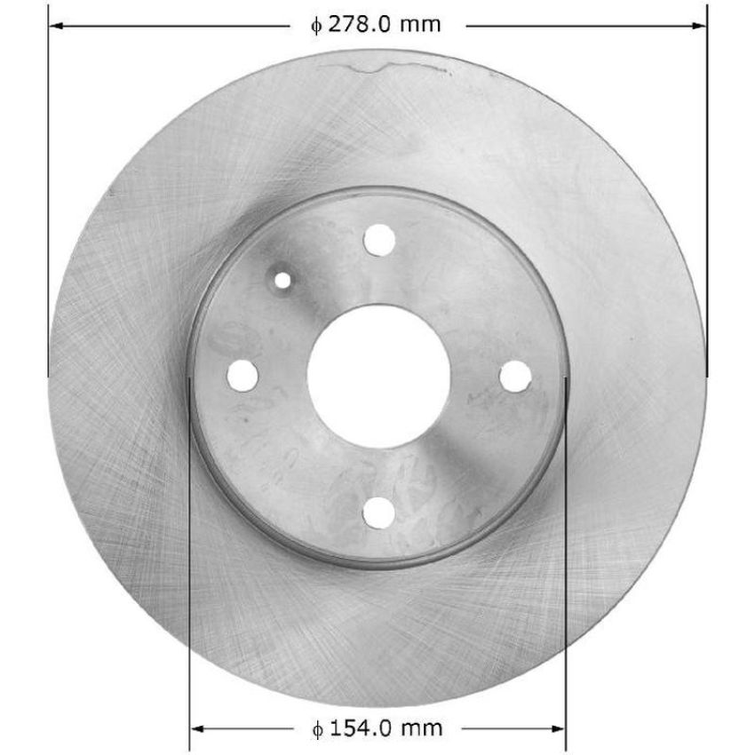 BENDIX DRUM & ROTORS PRT6131 BENDIX Disc Brake Rotor
