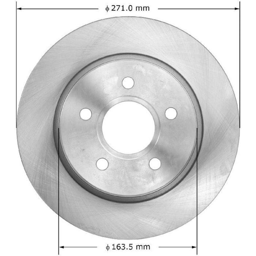 BENDIX DRUM & ROTORS PRT6133 BENDIX Disc Brake Rotor