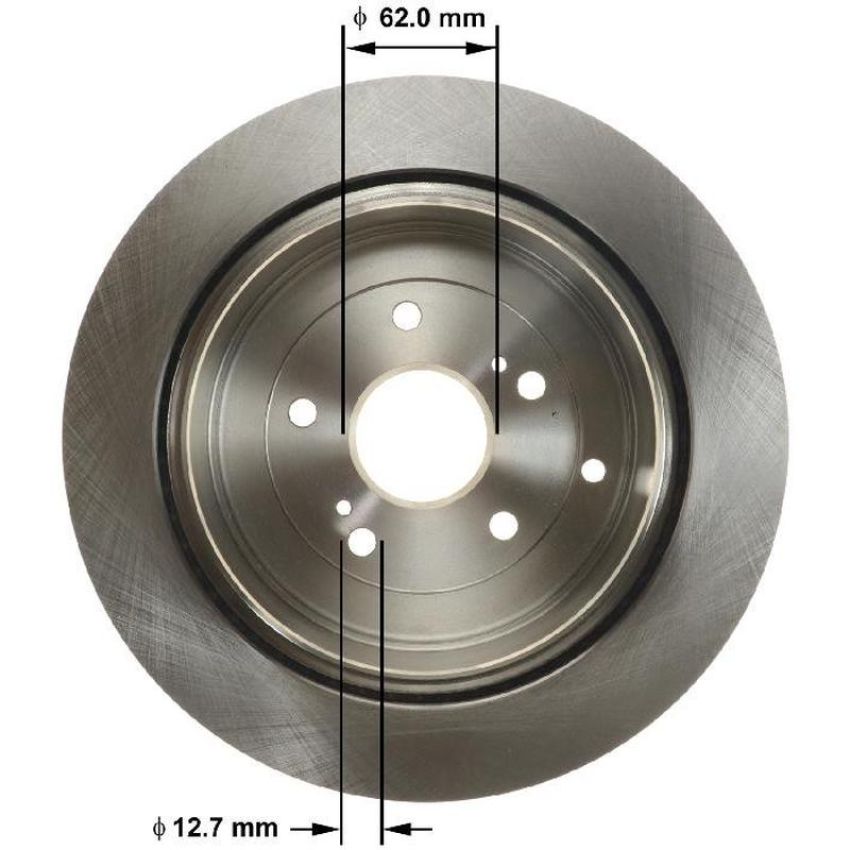 BENDIX DRUM & ROTORS PRT6141 BENDIX Disc Brake Rotor