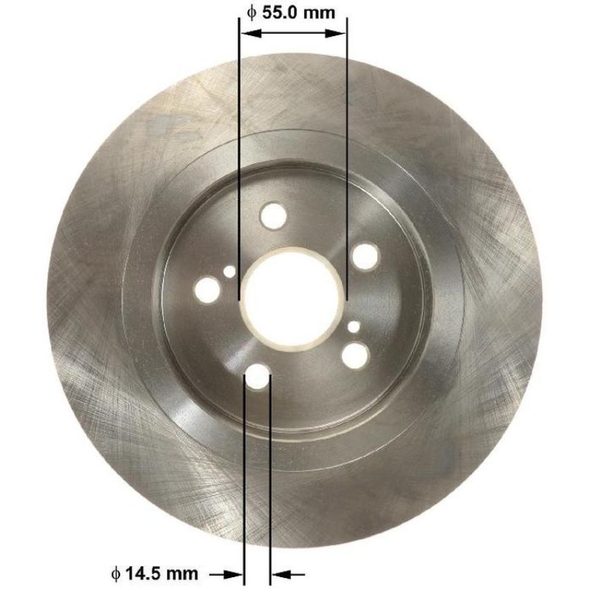 BENDIX DRUM & ROTORS PRT6142 BENDIX Disc Brake Rotor