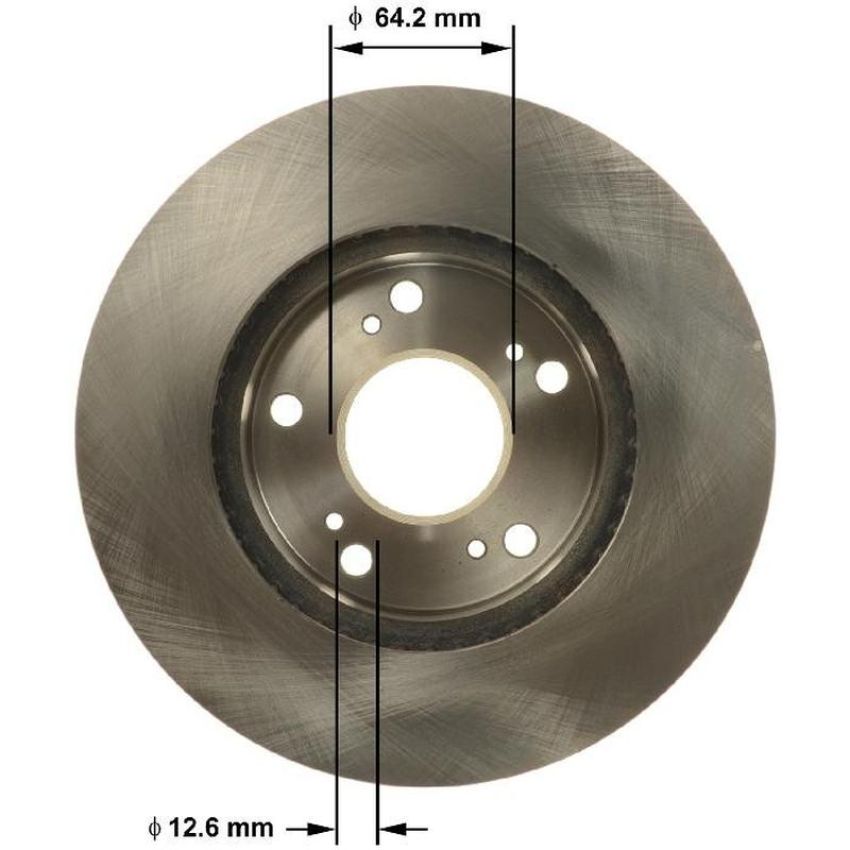 BENDIX DRUM & ROTORS PRT6145 BENDIX Disc Brake Rotor