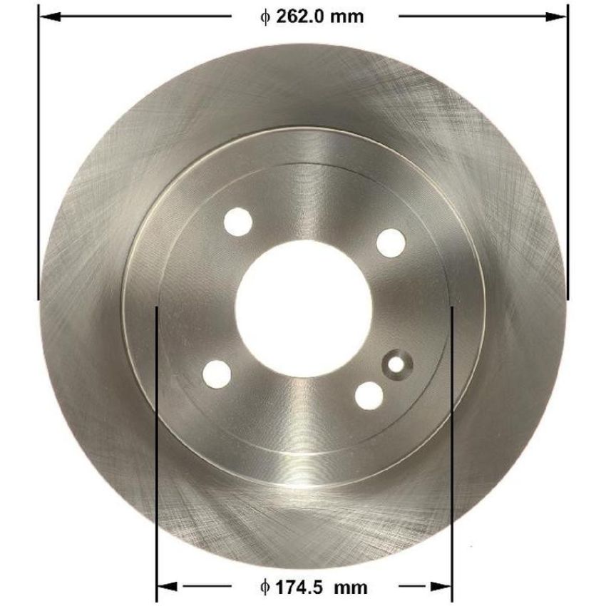 BENDIX DRUM & ROTORS PRT6147 BENDIX Disc Brake Rotor