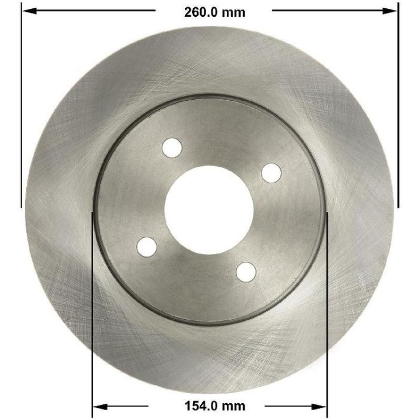 BENDIX DRUM & ROTORS PRT6150 BENDIX Disc Brake Rotor