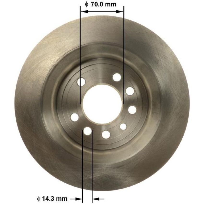 BENDIX DRUM & ROTORS PRT6153 BENDIX Disc Brake Rotor