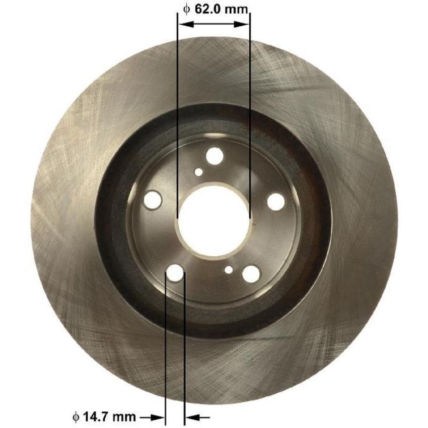 BENDIX DRUM & ROTORS PRT6155 BENDIX Disc Brake Rotor