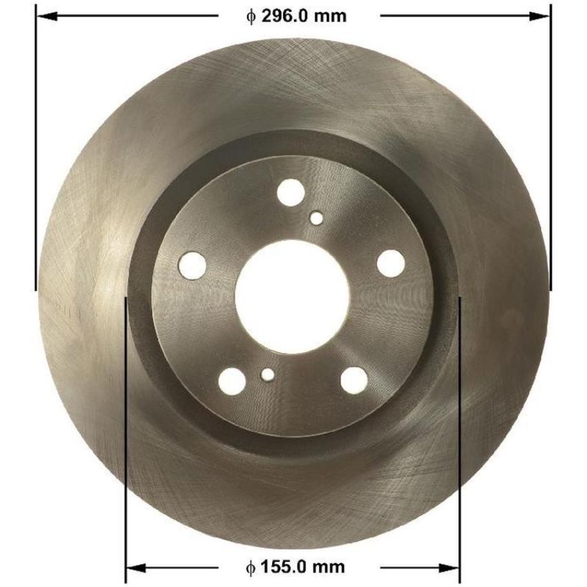 BENDIX DRUM & ROTORS PRT6155 BENDIX Disc Brake Rotor
