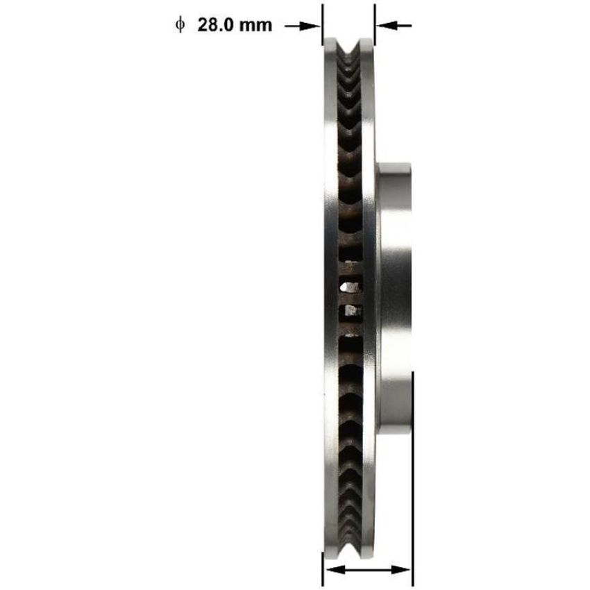 BENDIX DRUM & ROTORS PRT6155 BENDIX Disc Brake Rotor